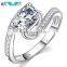 Women's Cubic Zirconia Anniversary Bridal Wedding Band Engagement Ring 925 Sterling Silver