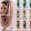 Fashion Beauty Women Muslim Shimmer Viscose Shawl Hijab Scarf