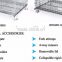 Rolling Metal Storage Cage Steel Wire Stacking Container Foldable Pallet Cage
