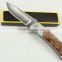 OEM outdoor hunting knife with wooden handle