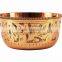 IndianArtVilla Handmade Designer Flat Bottom Bowl 100 ML - Serving Decorative Tableware Home Hotel Restaurant Gift Item