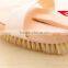 Cheap custom logo wooden bristle bath body brush