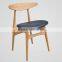 Replica hans wegner solid wood chair