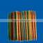 250pcs colored round wooden toothpicks