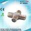 4 Way Brass Female to Feamle to female to female F connector