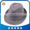 High quality best grey fedora cheap plain winter wool fabric felt fedora hats for men