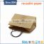 Tear resistant Cmyk printing brown kraft paper bag wide base with your own logo