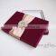 Gorgeous Burgundy wedding invitation boxes