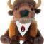 t-shirt imprinted Bison mascot beanbag personalized custom logo bandana bib tie ribbon animal toys