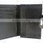 China fabric leather rfid protected wallet credit card holder with button