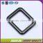 Square shape gun color plating leather bag parts and accessories