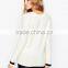 Deep v Neck Sweater Women Custom Mid-weight Knitted Sweater