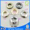 Zinc alloy yelets grommets for hats and brand handbags