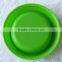 Round plastic pet dog bowl