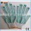 BSSAFETY cheap work pvc dotted cotton hand gloves
