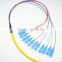 High quality 12 cores SC SM mini break out fiber optic pigtail with best price