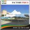 pyramid wedding stretch tent hall with fire retardant fabric and ceiling decoration for 200 party