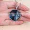 Wholesale Amazon hot sale 2016 silver chian bead ghost picture pendant Jewelry glowing crystal necklace
