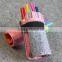 Cute Girls wool felt Roll Pencil Pen Case Makeup Pouch Pocket Brush Holder Bag