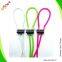 4mm elastic shoelace with plastic lock , elastic cord