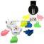New 4 in 1 promotion medical man shape Desk Buddy Highlighter pen set and Brush