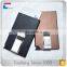 OEM packing POP up or manual metal wallet for men or women with Laser logo