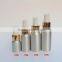 Wholesale 20ml-300ml aluminum Cosmetic packaging lotion bottles aluminum pump bottles for skincare cream