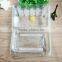 Eco friendly OPS disposable cake roll container boxes clamshell