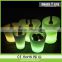 glowing plastic illuminated led table and chair for bar,nightclub decor furniture