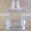 clear color square glass jar