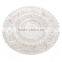 green color glass dinner plate set with metal handle stand