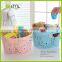 High quality plastic storage basket lace hollow laundry basket PP clean for home