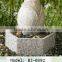 flower bud shape garden granite water fountain