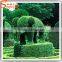 Latest design different posture metal artificial topiary animal