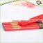 Red Organic Wood Wedding Chopstick Gift In Chinese