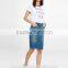 high waisted button front cheap denim skirts for women
