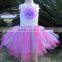 factory directly handmade sleeveless chiffon tutu shirt for babies