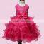 Hot Selling Kids Frock Fancy Party Dresses For Girls Children Flower Wedding Baby Girl Tiered Dress