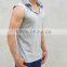 Fashion Design Mens Hooded T-Shirt Grey 100% Cotton Plain Sleeveless T Shirt Muscle Hoodie Tank Top