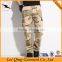 Mens Top Quality Pockets Camouflage Knee Zipper Pants