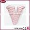 letter shaped fancy pillow decorative