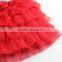 Girls Party Dresses Red Baby Kids Halloween Chiffon Princess Dress With Bow Children Hot Seller GD30828-7