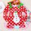 2015 OEM wholesale red kids long sleeve christmas party pettiskirts dresses