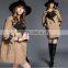 B40994A 2017 new fashion women turn-down collar suede coat