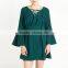 Women Long Trumpet Sleeve Bandage Sexy Picture Mini Dress Hot Girl Casual Dresses Evening New Design