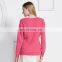 2015 new fashionable cable knitted cashmere sweater for women