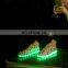 2015 hottest street dance hip hop night club European fashion sport light shoes LED