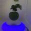 360 roating magnetic levitate floating flying air bonsai plant pot