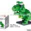 ABS plastic material building blocks toys 57 pcs block toy train play set