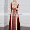 2007#Hand Made Korean Hemp New Islamic Long Sleeve Model Dress Plus Size 2017 In Dubai Wholesale